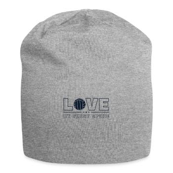 Love at First Spike Joueur de volley Volley - Bonnet en jersey - gris chiné - Devant