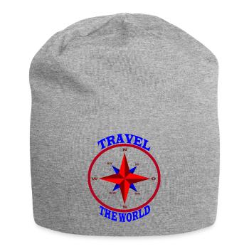Travel - Jersey-Beanie - Grau meliert - Vorne