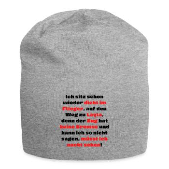Malle2022 Party JGA Mallorca Strand Sommer Meer - Jersey-Beanie - Grau meliert - Vorne