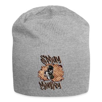 Spray Monkey Graffiti - Jersey-Beanie - Grau meliert - Vorne