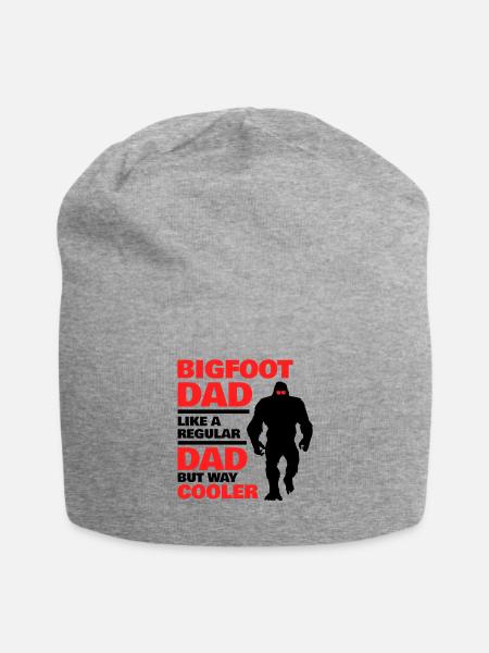 Bigfoot dad - Jersey Beanie - heather grey