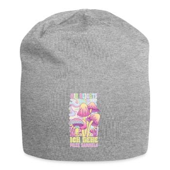 Ich Habe Genug Forest Mushroom Pink Halographie - Jersey-Beanie - Grau meliert - Vorne