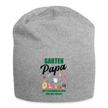 Garten Papa Lustiger Spruch Geschenk Herren - Jersey-Beanie - Grau meliert - Vorne