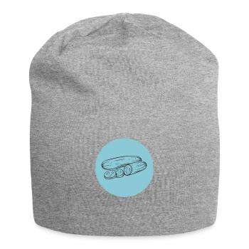 Concombre - Bonnet en jersey - gris chiné - Devant