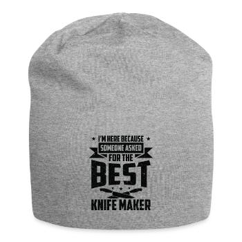 Knifemaking Knife Making Bladesmith Smithing Knife - Jersey Beanie - heather grey - Front