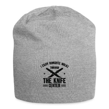 Messer Selbst Schmieden Damast Stahl Schmied - Jersey-Beanie - Grau meliert - Vorne
