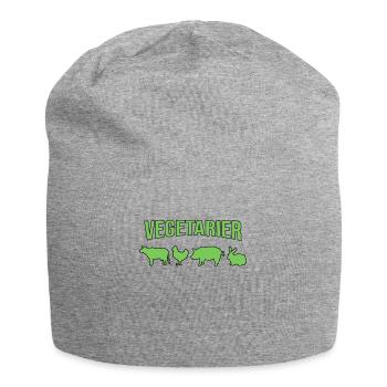 Vegetarier - Jersey-Beanie - Grau meliert - Vorne
