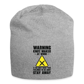 Knifemaking Knife Making Bladesmith Smithing Knife - Jersey Beanie - heather grey - Front