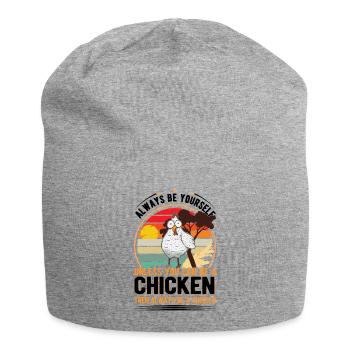 Chicken Gift Farmer Chicken Coop - Jersey Beanie - heather grey - Front