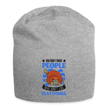 Ornithorynque Cadeau Ornithorynque - Bonnet en jersey - gris chiné - Devant