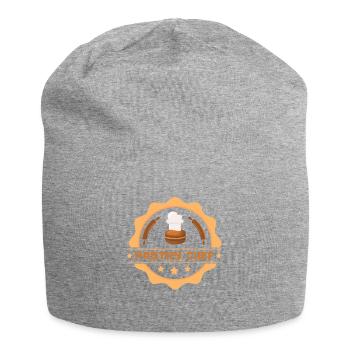 Pastry Chef Skull Baking Pastry Baked Goods - Jersey Beanie - heather grey - Front