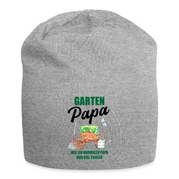 Garten Papa Lustiger Spruch Geschenk Herren - Jersey-Beanie - Grau meliert - Vorne