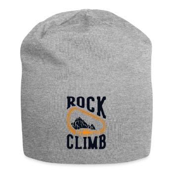 Rock Climb Sportklettern Speedklettern Kraxler - Jersey-Beanie - Grau meliert - Vorne