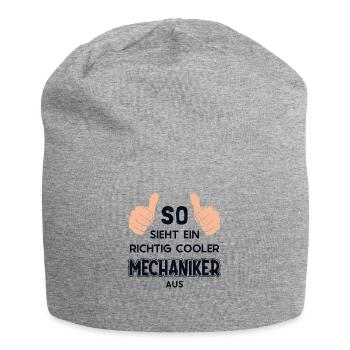 So sieht ein cooler Mechaniker aus Meister Kfz - Jersey-Beanie - Grau meliert - Vorne