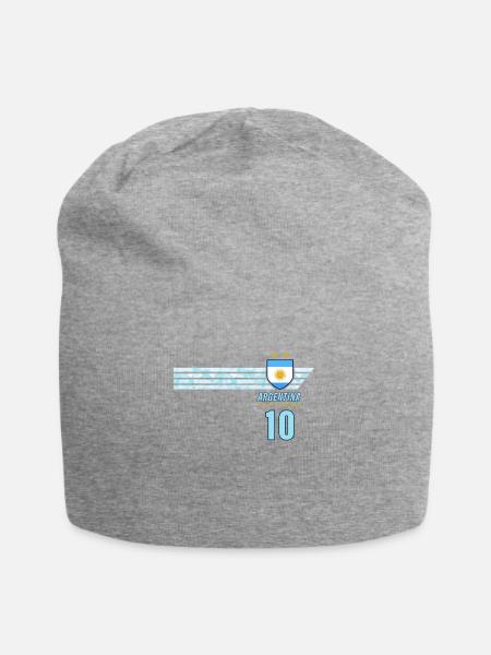 Maillot de fan de football de l’Argentine Albiceleste - Bonnet en jersey - gris chiné