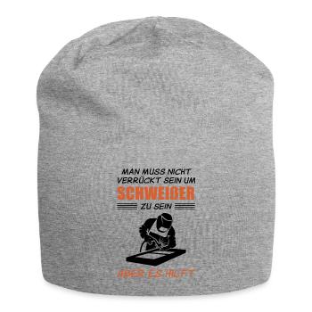 Schweißer Lustiger Spruch Handwerker Geschenk - Jersey-Beanie - Grau meliert - Vorne