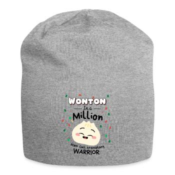Stem cell bone marrow transplant survivor patients - Jersey Beanie - heather grey - Front