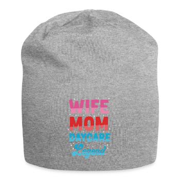 Childcare Daycare Provider Teacher - Jersey Beanie - heather grey - Front