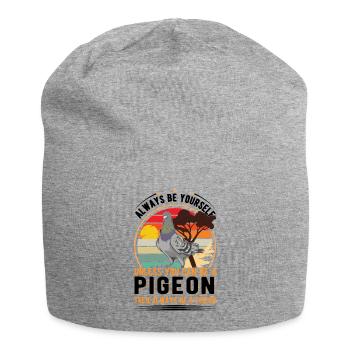 Pigeon Gift Pigeon Pigeon Pigeon Fancier - Jersey Beanie - heather grey - Front
