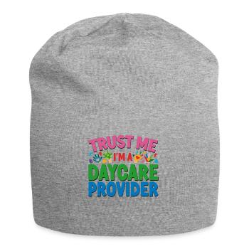 Childcare Daycare Provider Teacher - Jersey Beanie - heather grey - Front