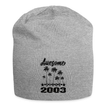 Awesome Since 2003 - Jersey Beanie - heather grey - Front