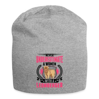 Leonberg Woman - Jersey Beanie - heather grey - Front