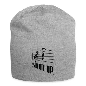 Fermata Music Composer Writing Music Symbol - Jersey Beanie - heather grey - Front