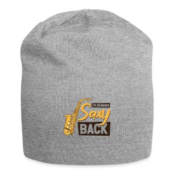 Music Saxophone Classical Music Saxophonist - Jersey Beanie - heather grey - Front