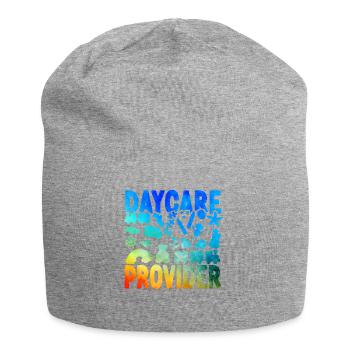 Childcare Daycare Provider Teacher - Jersey Beanie - heather grey - Front