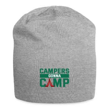 Camper auf dem Weg ins Camp - Jersey-Beanie - Grau meliert - Vorne