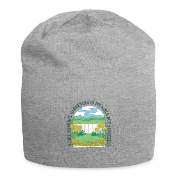 Jardin Verger Cadeau Jardinier Hobby Jardinier - Bonnet en jersey - gris chiné - Devant