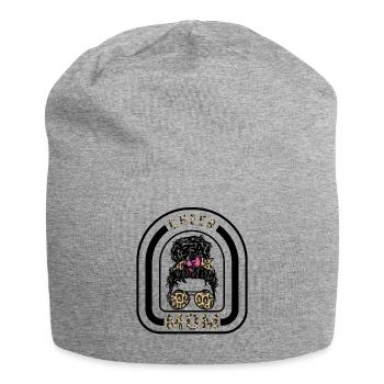 Mama Hemd, Cheer Mama Leopard Sonnenbrille Megaphon - Jersey-Beanie - Grau meliert - Vorne