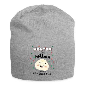Humor lactation consultant breastfeeding support - Jersey Beanie - heather grey - Front