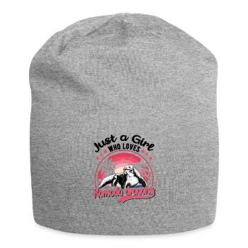 Komodo dragon monitor lizard - Jersey Beanie - heather grey - Front