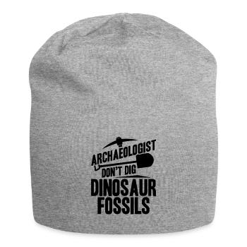 L’archéologue ne creuse pas de fossiles de dinosaures - Bonnet en jersey - gris chiné - Devant