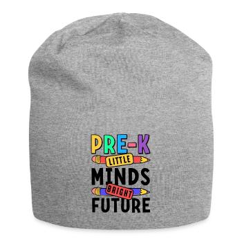 Enfants d’âge préscolaire Retour à l’école Little Minds Bright - Bonnet en jersey - gris chiné - Devant