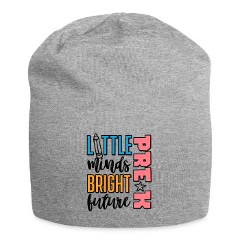 Enfants d’âge préscolaire Retour à l’école Little Minds Bright - Bonnet en jersey - gris chiné - Devant