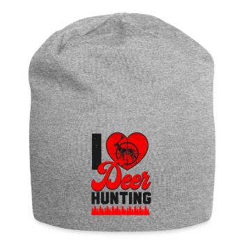 Cœur de chasseur de chasse au cerf buck - Bonnet en jersey - gris chiné - Devant