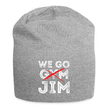 We Go Jim shirt We Go Gym Workout - Jersey-Beanie - Grau meliert - Vorne