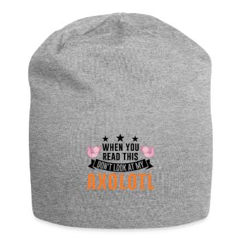 Axolotl Gift Tail Lurch Axolotl - Jersey Beanie - heather grey - Front