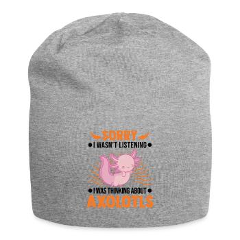 Axolotl Gift Tail Lurch Axolotl - Jersey Beanie - heather grey - Front