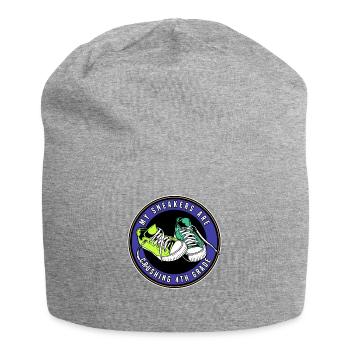 Kids Back to School Crush Sneakers for 4th Grade - Jersey Beanie - heather grey - Front