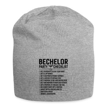 Checkliste für das Bechlor Festival - Jersey-Beanie - Grau meliert - Vorne