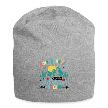 Kindergarten Das Abenteuer beginnt - Jersey-Beanie - Grau meliert - Vorne