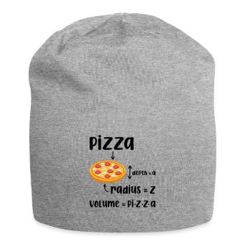 Funny Pizza Volume - Jersey Beanie - heather grey - Front