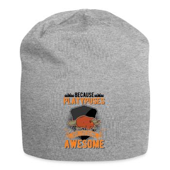 Ornithorynque Cadeau Ornithorynque - Bonnet en jersey - gris chiné - Devant