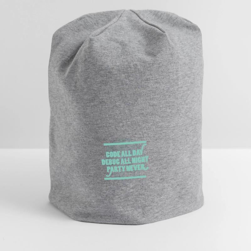 Code All Day Programmer Hacker Computer Code Jersey Beanie