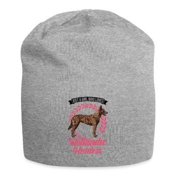 Hollandse Herder Girl Dutch Shepherd - Jersey Beanie - heather grey - Front