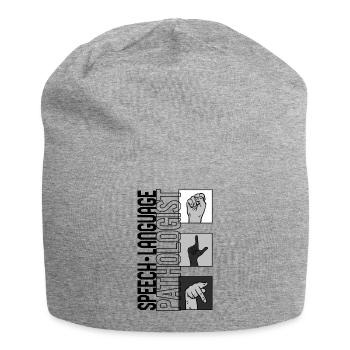 Sprache Sprache Pathologe Hemd, Rede - Jersey-Beanie - Grau meliert - Vorne