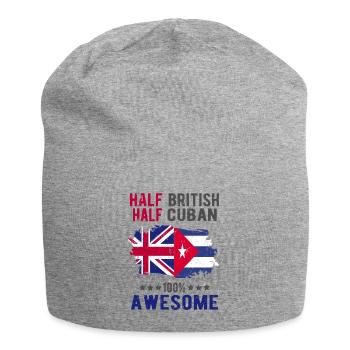 Moitié britannique moitié cubain - Bonnet en jersey - gris chiné - Devant